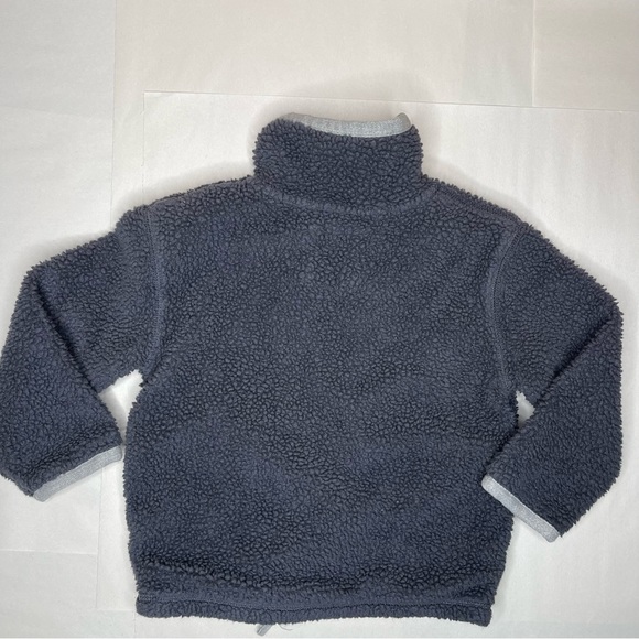 Mini Boden Sherpa Full Zip Gray Jacket With Pockets Size 3-4 Year - Picture 5 of 5